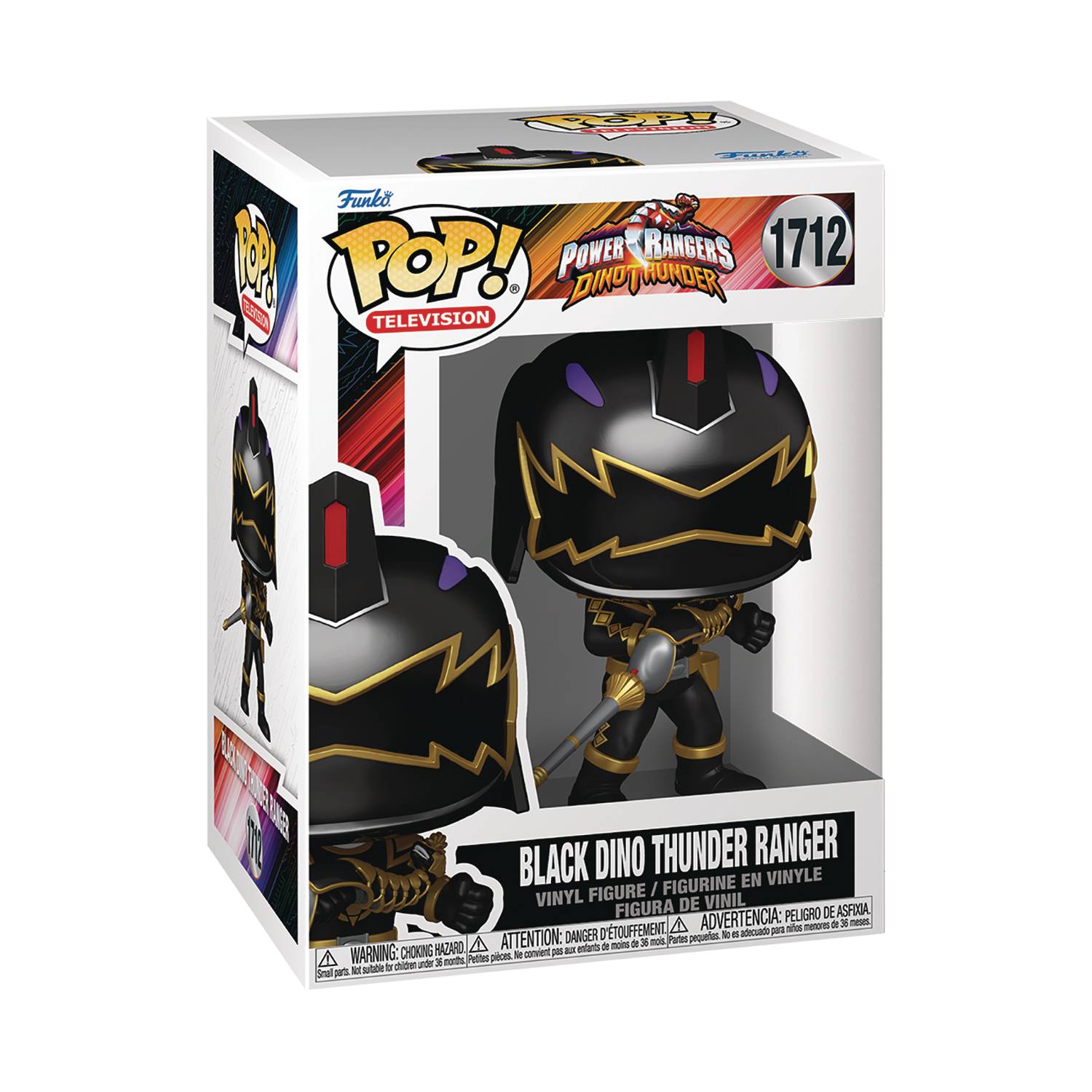 Pop TV Ppwer Rangers Df Black Dino Ranger