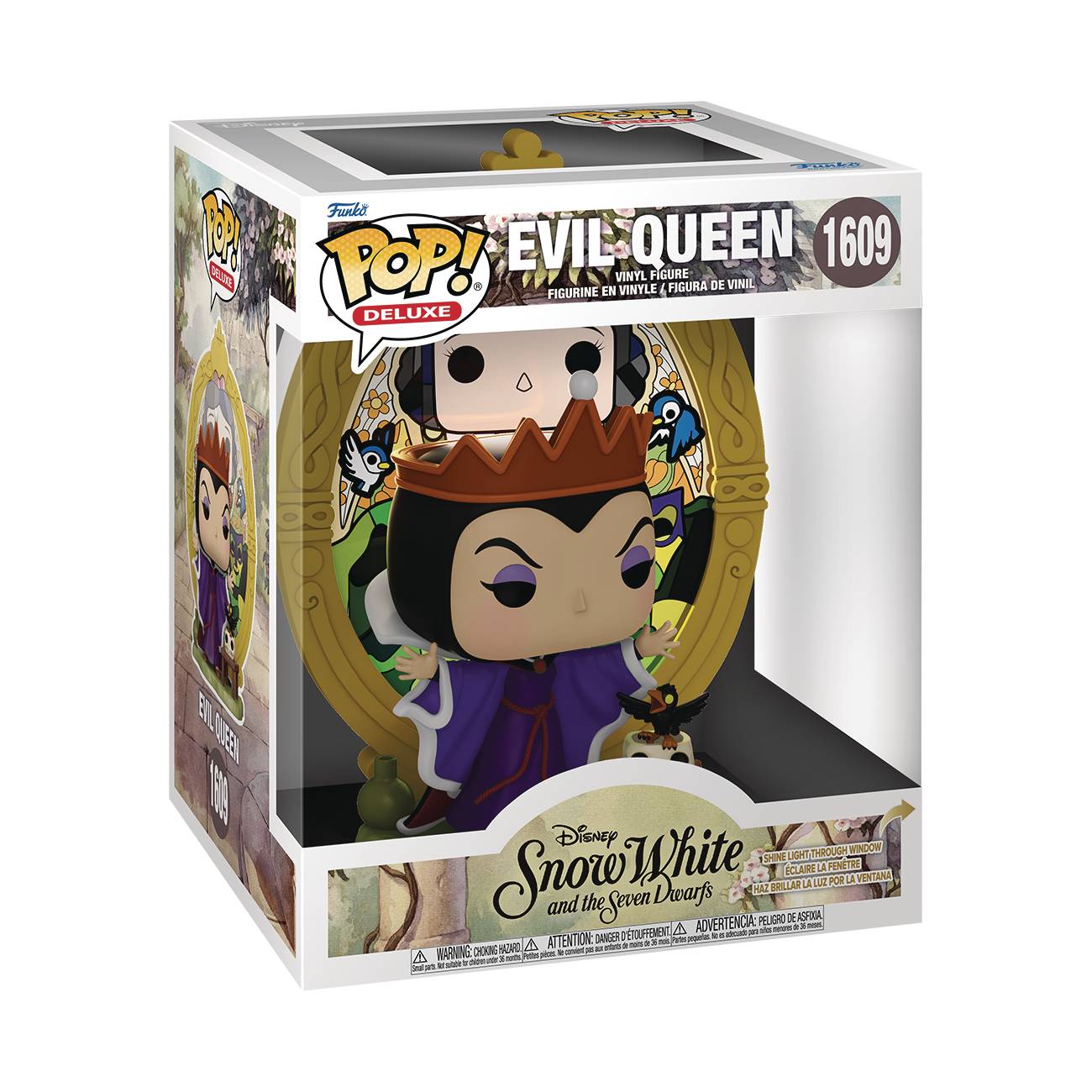 Pop Deluxe Villains Evil Queen Stained Glass Figure