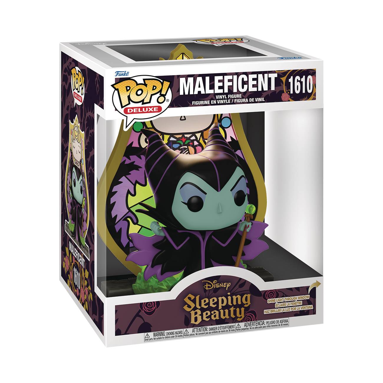 Pop Deluxe Villains Maleficent Stained Glass Figure