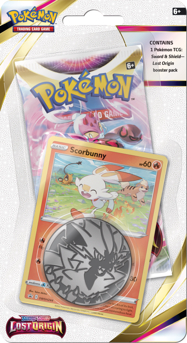 Sword & Shield - Lost Origin Checklane Blister - Scorbunny
