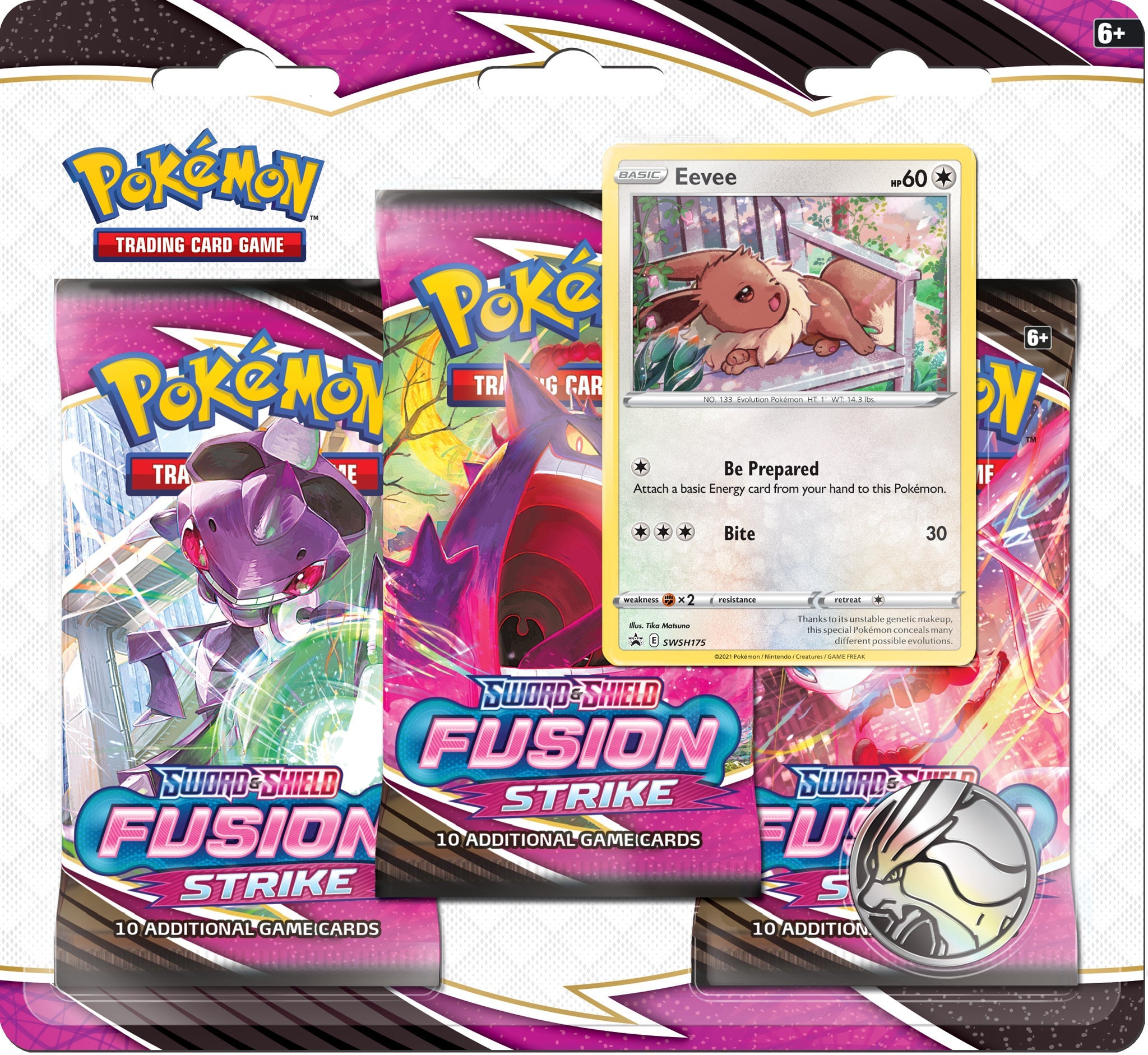 Sword & Shield - Fusion Strike 3-Pack Blister - Eevee