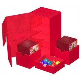Ultimate Guard Twin Flip N Tray 200+ Monocolor - Red