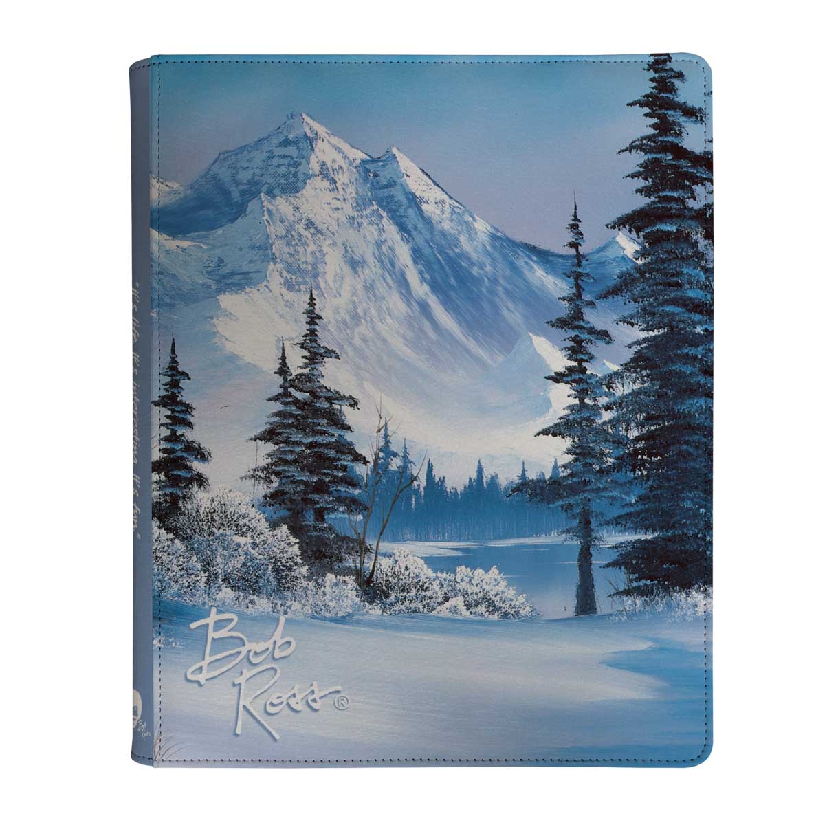Ultra Pro Zippered PRO Binder 9-Pocket Bob Ross Winter Paradise