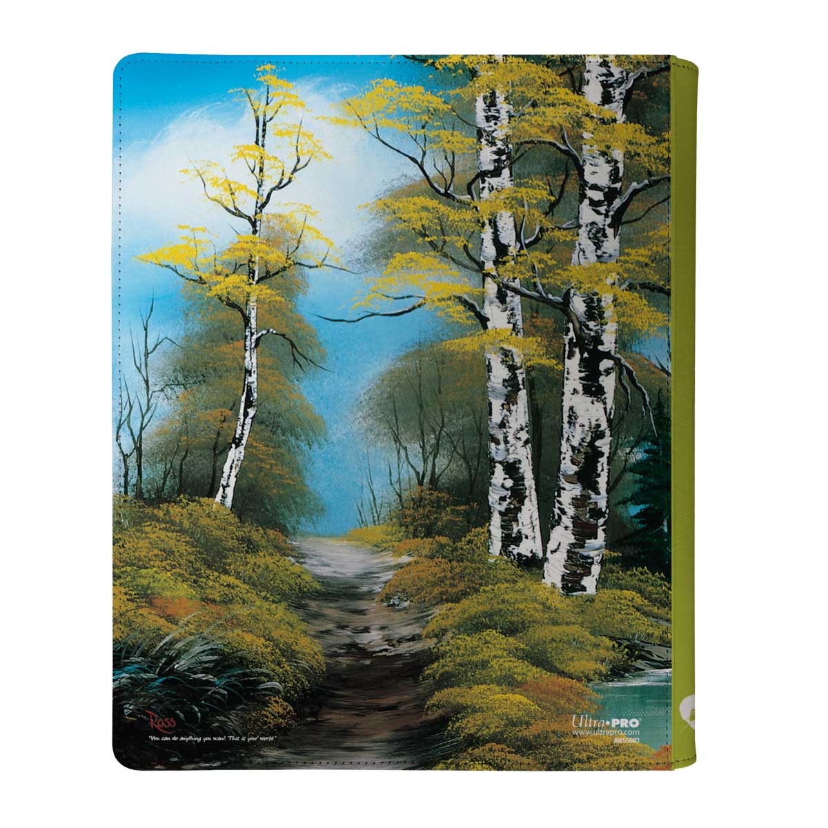 Ultra Pro Zippered PRO Binder 9-Pocket Bob Ross Lakeside Path