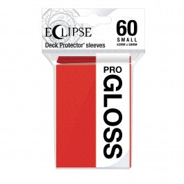 Deck Pro Eclipse Small Gloss Sleeves Apple Red - 60 ct