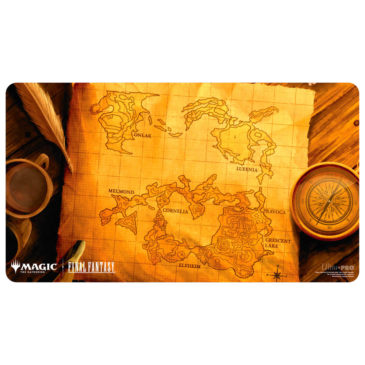 Ultra Pro Playmat Magic the Gathering Universes Beyond Final Fantasy J World Map