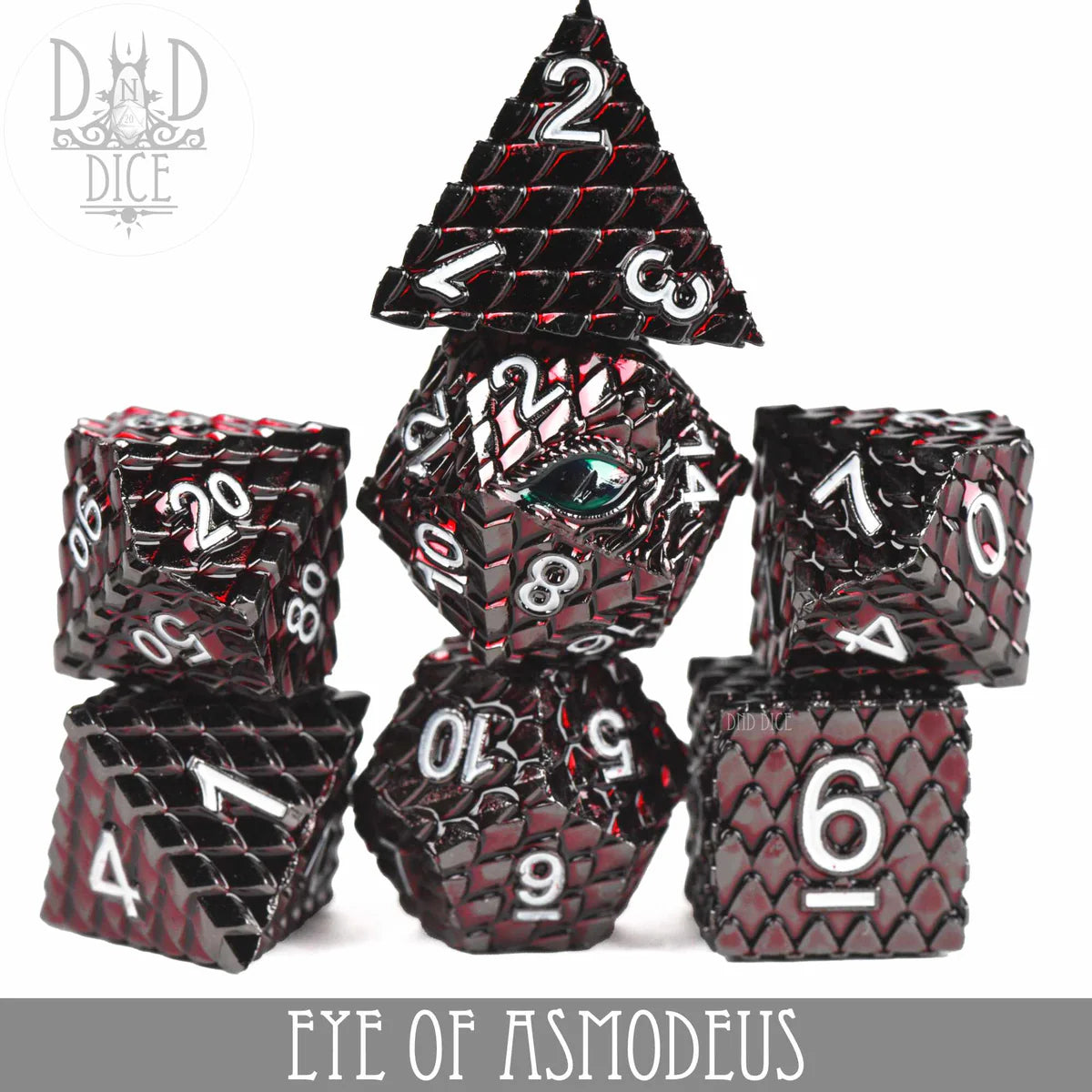 Eye of Asmodeus (Metal) 7pc Dice Set