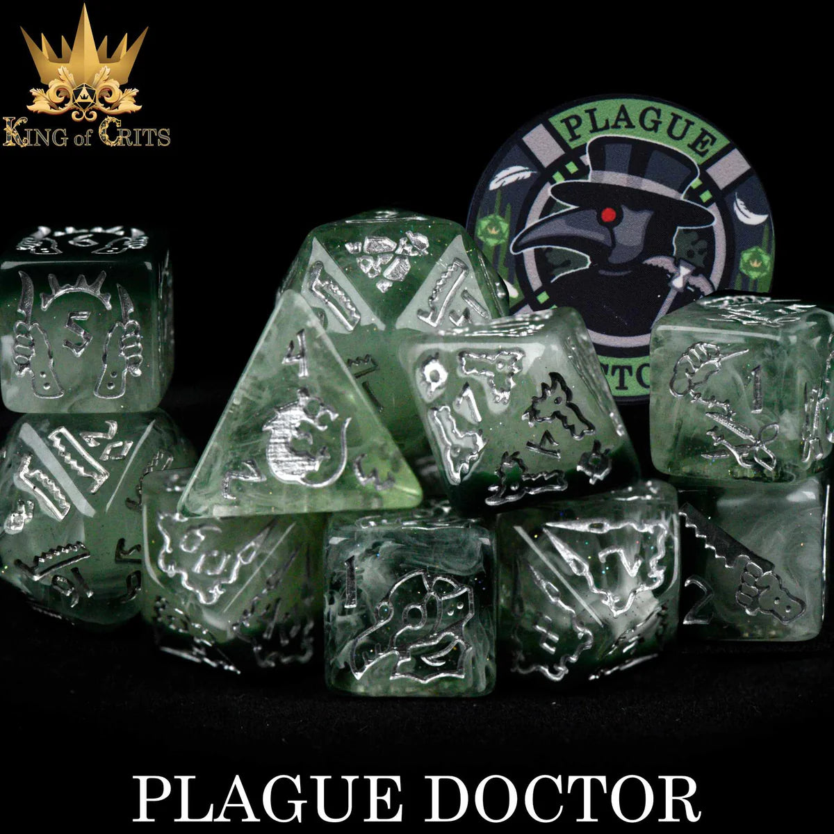 Plague Doctor 11pc Dice Set