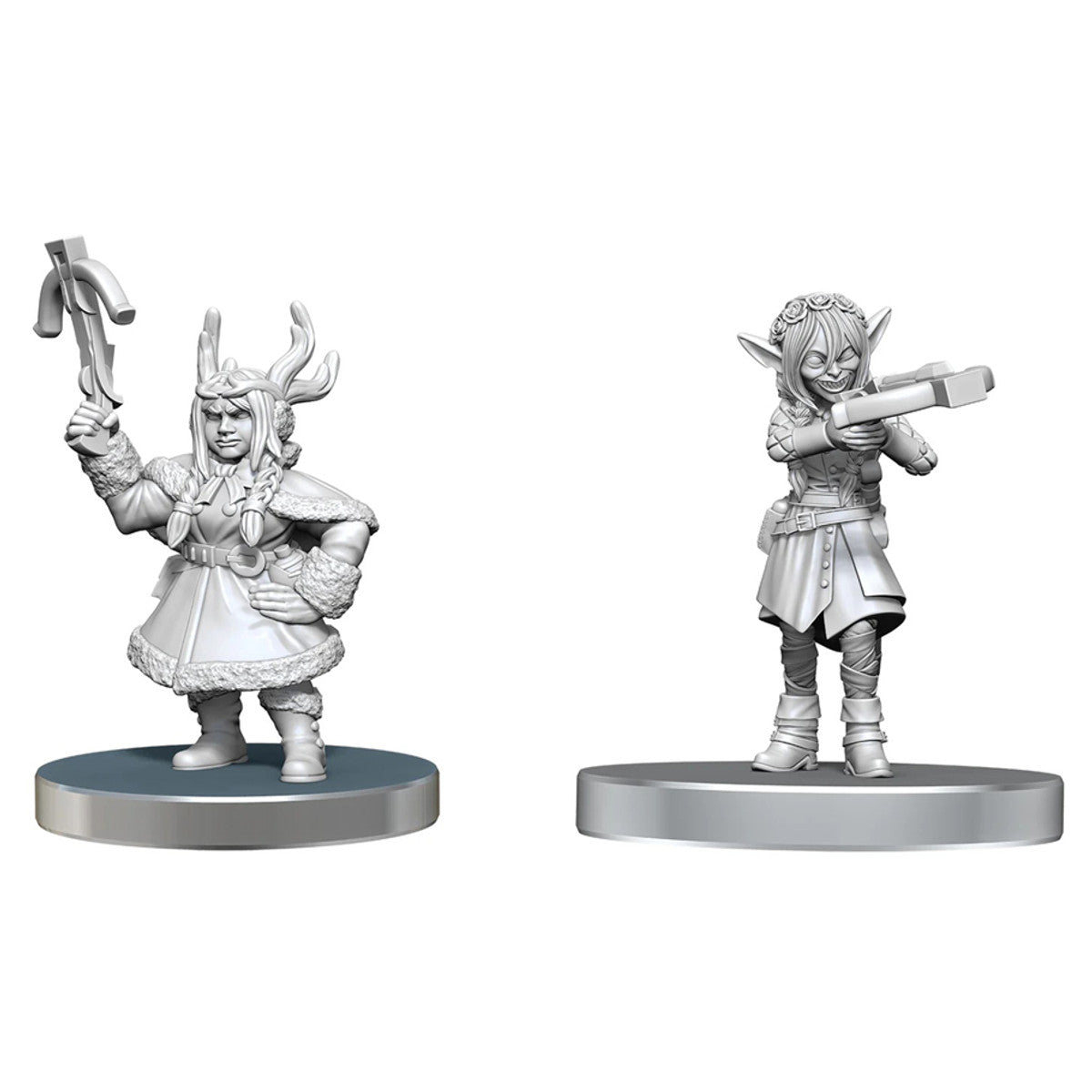 Critical Role Unpainted Miniatures: Veth Brenatto & Nott the Brave