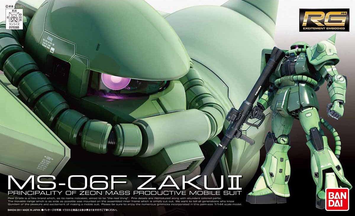 #4 MS-06F Zaku II (Green), Bandai Hobby 1/144 RG