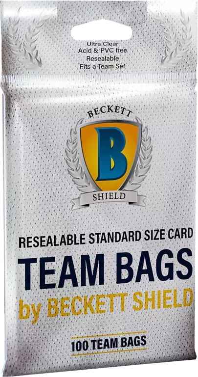 Beckett Shield Resealable Team Bags 100ct