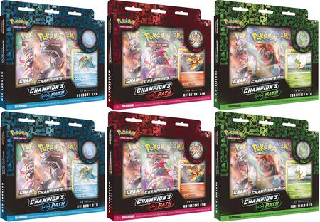 Sword & Shield - Champion's Path - Pin Collection Display: Turffield, Hulbury, & Motostoke Gyms