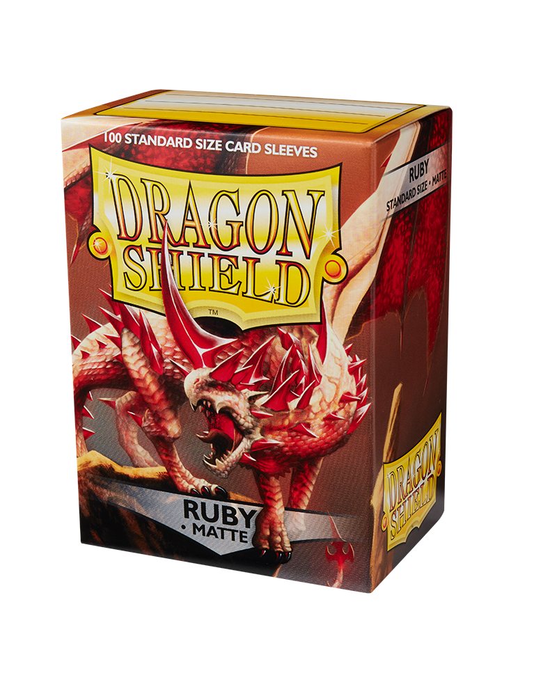 Dragon Shield Sleeves: Standard Matte - Ruby 100CT