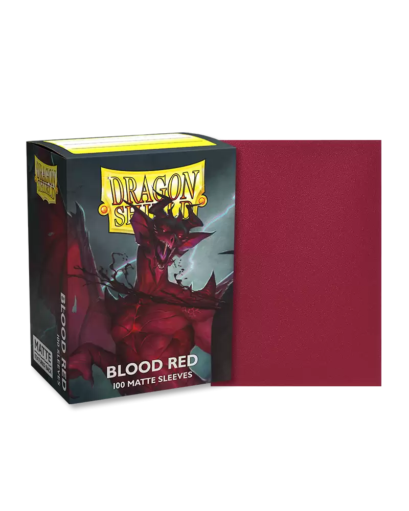 Dragon Shield Sleeves: Standard Matte - Blood Red 100CT