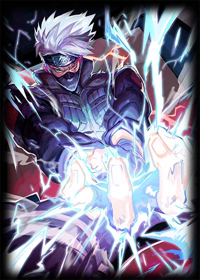 Chidori Holographic Sleeves (70ct Standard) Naruto