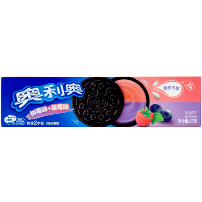OREO Sandwich Cookies Blueberry and Raspberry Cream 97g
