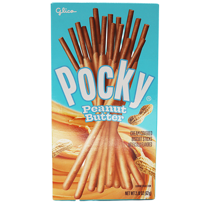 GLICO Pocky Peanut Butter Covered Chocolate Biscuit Sticks 62g