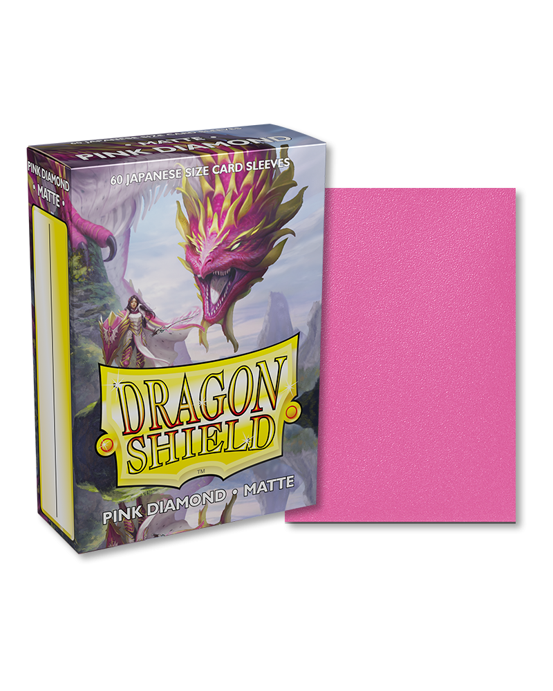Dragon Shield Sleeves: Japanese Matte - Pink Diamond 60CT