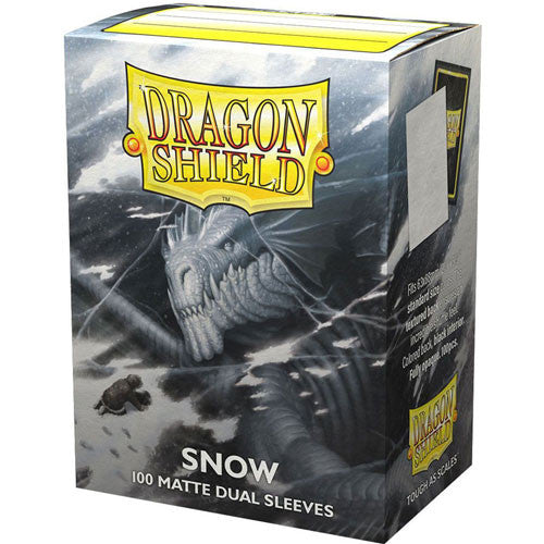 Dragon Shield Sleeves: Standard Matte Dual - Snow 100CT