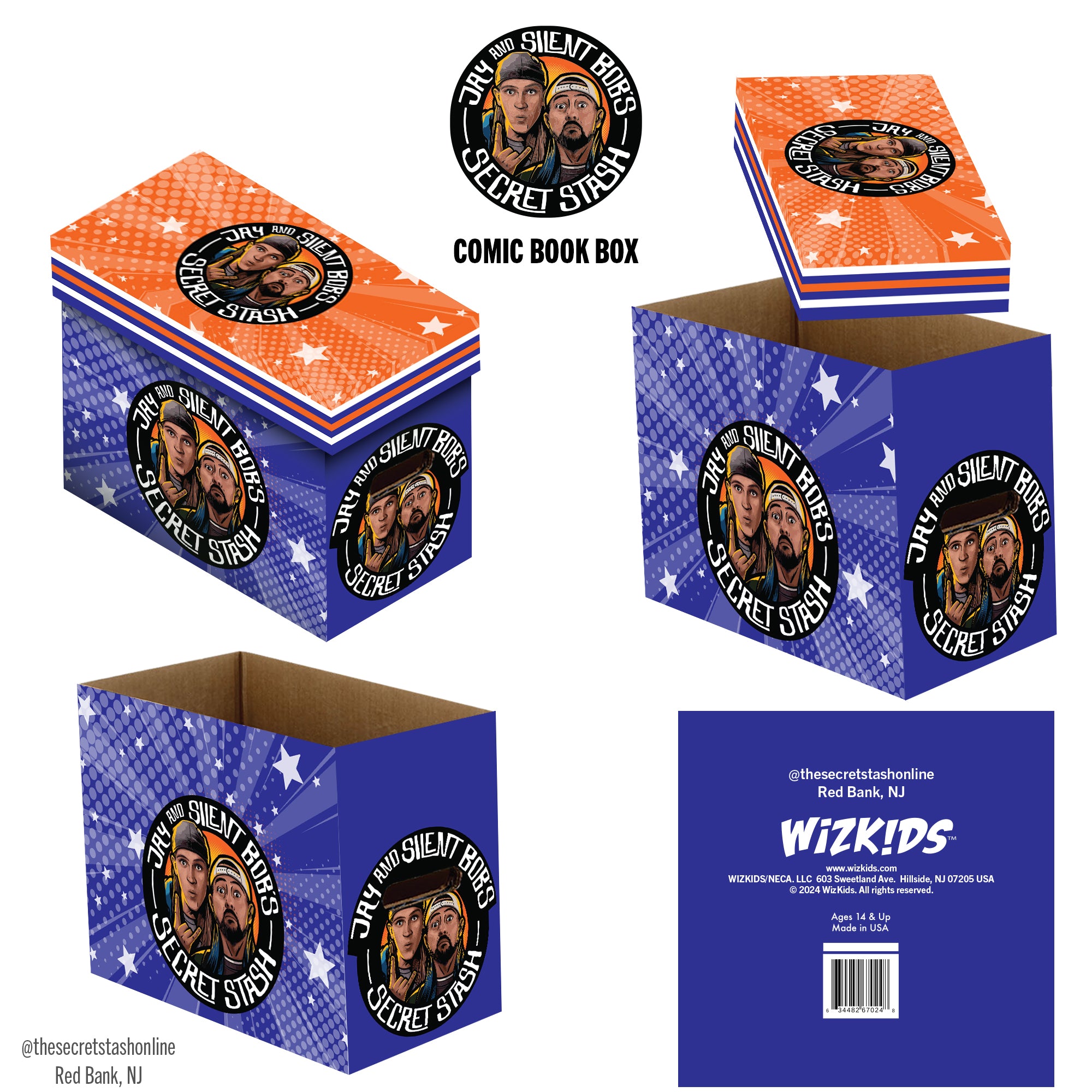 Jay & Silent Bob's Secret Stash Short Comic Book Storage Box