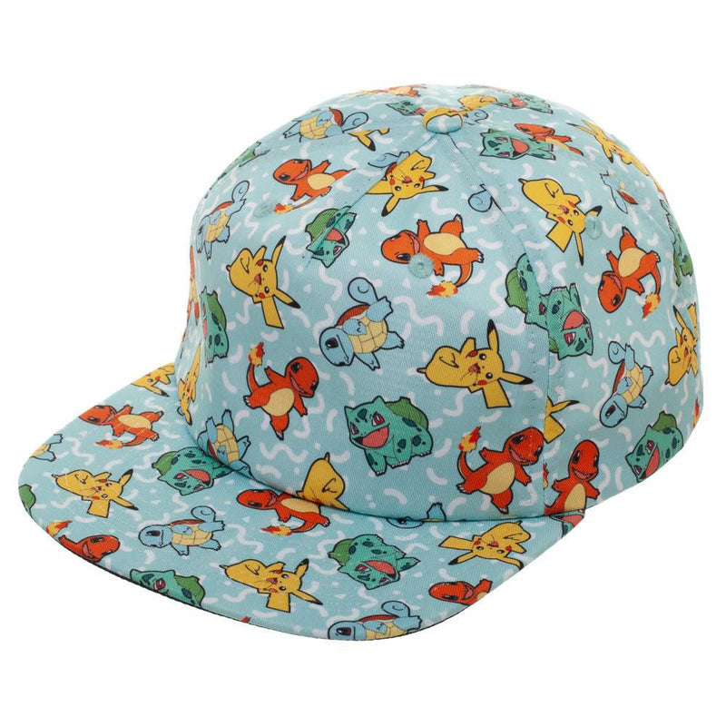 Pokemon Character Flat Bill Snapback