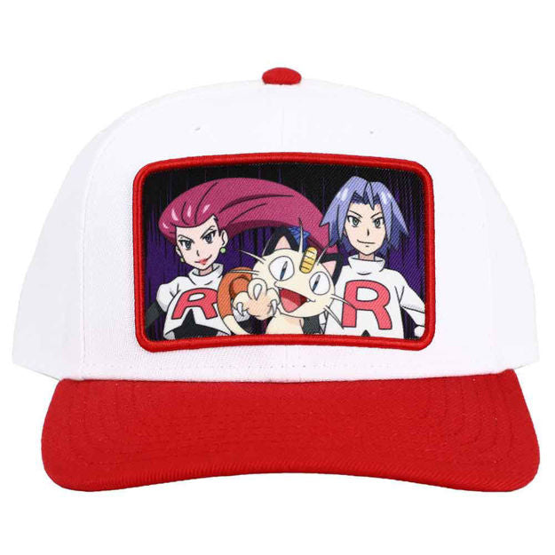 Pokemon Team Rocket Patch Pre-Curved Snapback