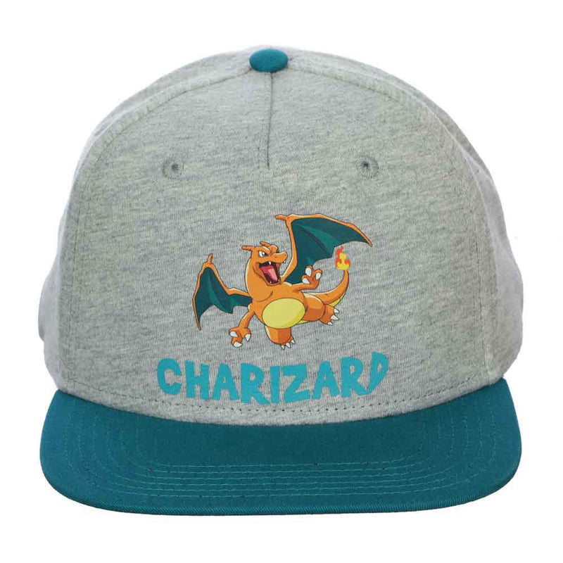 Pokemon Charizard Jersey Patch Flat Bill Snapback