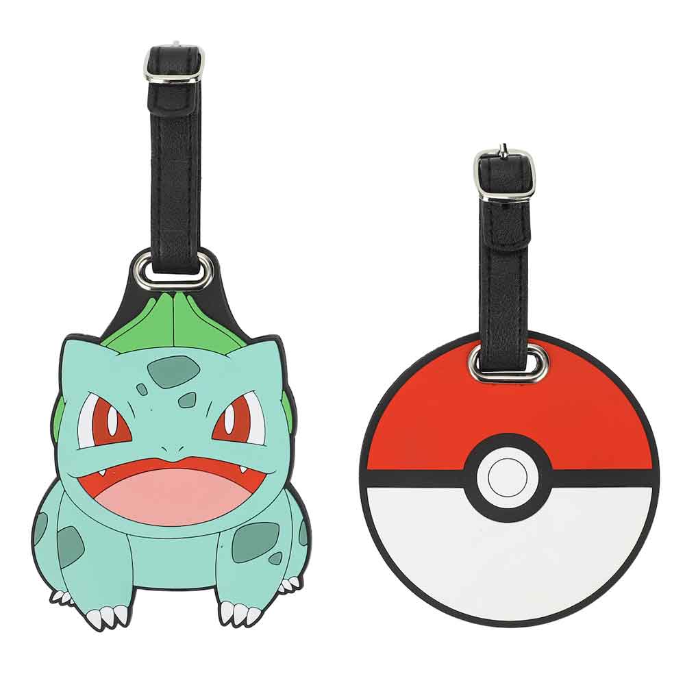 Pokemon Bulbasaur & Pokeball Luggage Tags