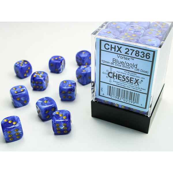 12mm 36d6 Vortex: Blue/Gold