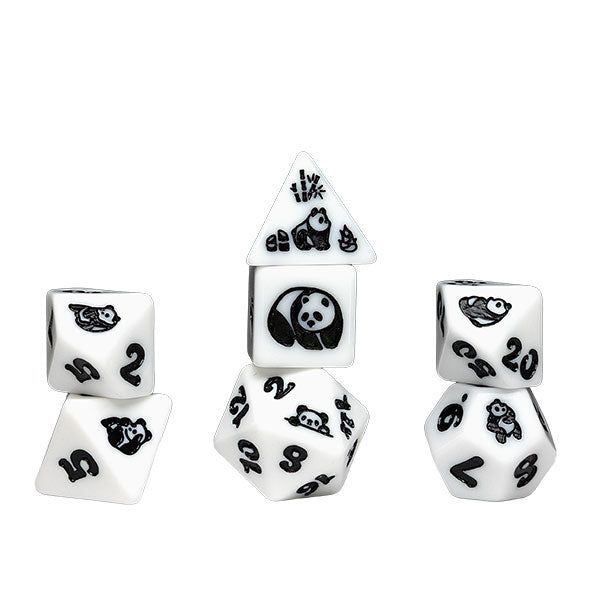 7-Die Set Animals- Moon Panda