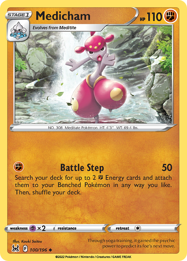 Medicham - 100/196 - Reverse Holofoil