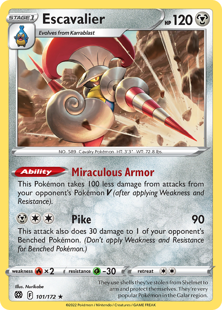 Escavalier - 101/172 - Reverse Holofoil