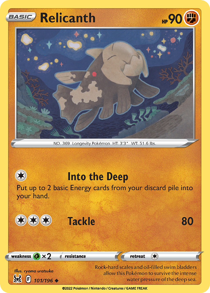 Relicanth - 101/196 - Reverse Holofoil
