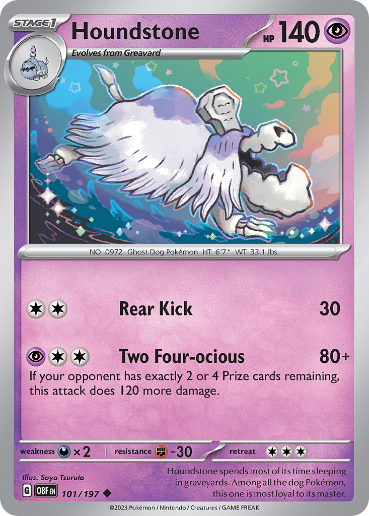 Houndstone - 101/197 - Reverse Holofoil