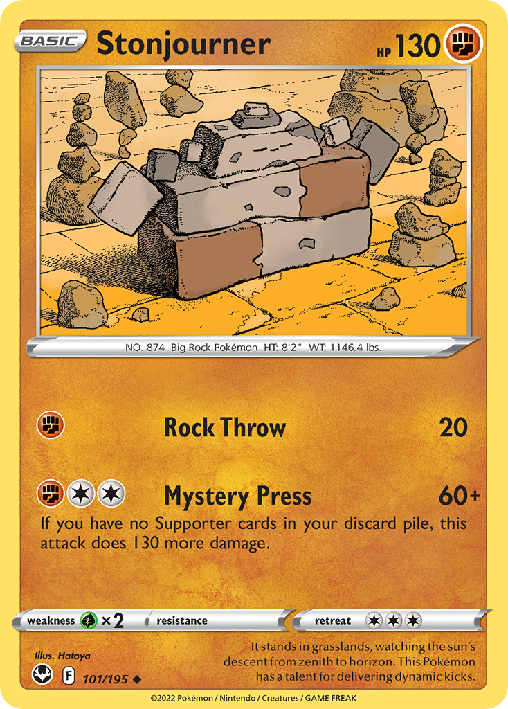 Stonjourner - 101/195 - Reverse Holofoil