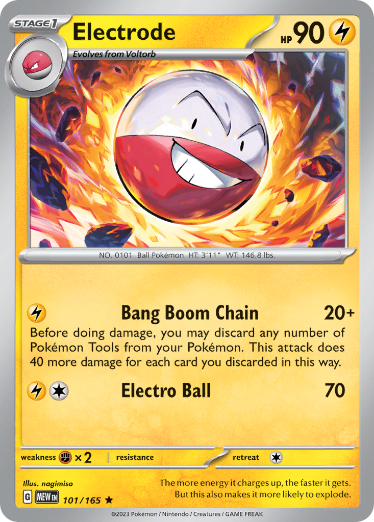 Electrode - 101/165 - Reverse Holofoil