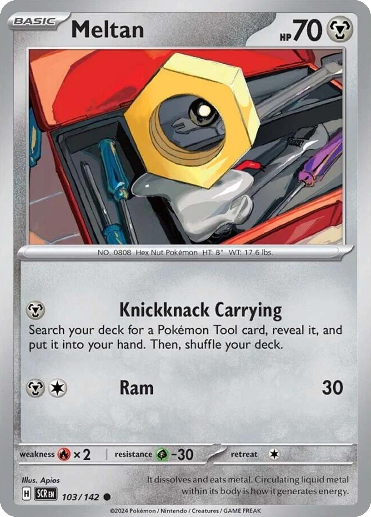 Meltan  - 103/142 - Reverse Holofoil