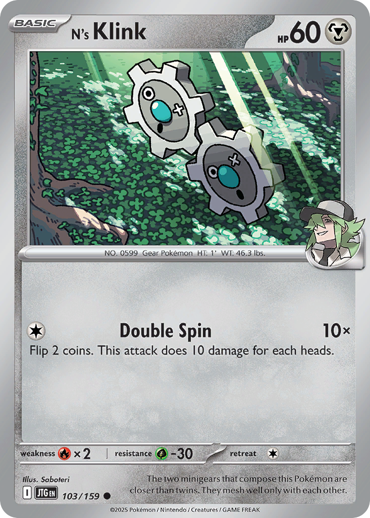 N's Klink - 103/159 - Reverse Holofoil