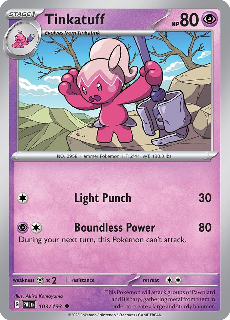 Tinkatuff  - 103/193 - Reverse Holofoil