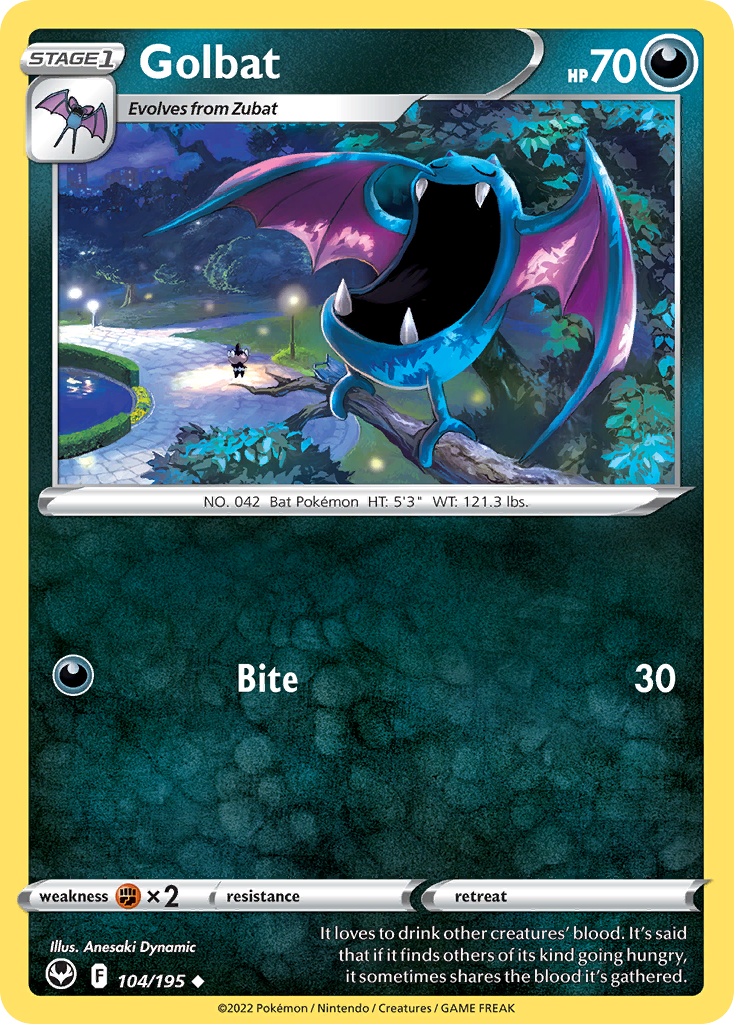 Golbat - 104/195 - Reverse Holofoil