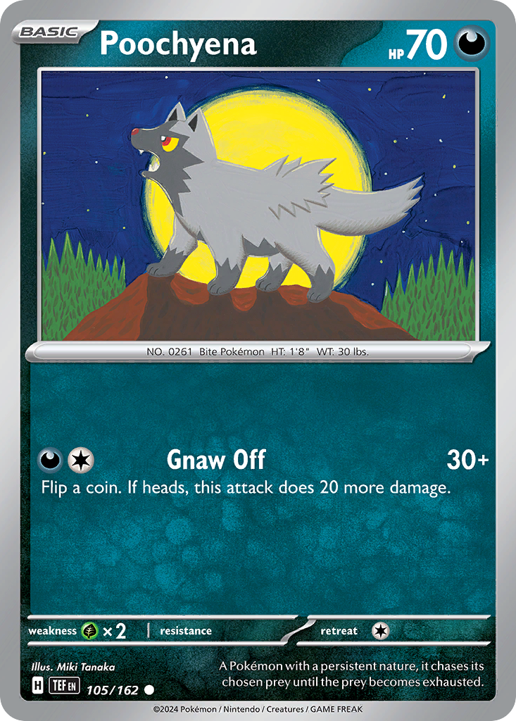 Poochyena - 105/162 - Reverse Holofoil