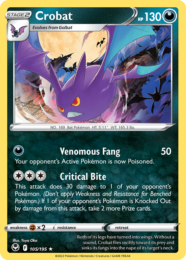 Crobat - 105/195 - Reverse Holofoil
