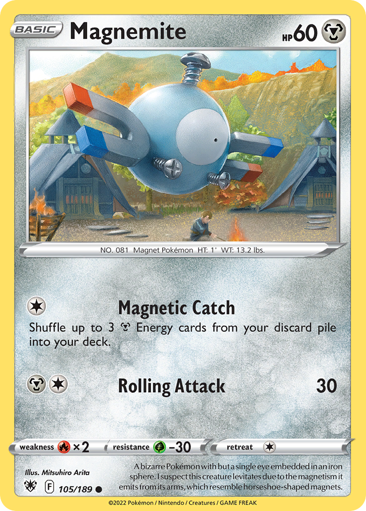 Magnemite - 105/189 - Reverse Holofoil