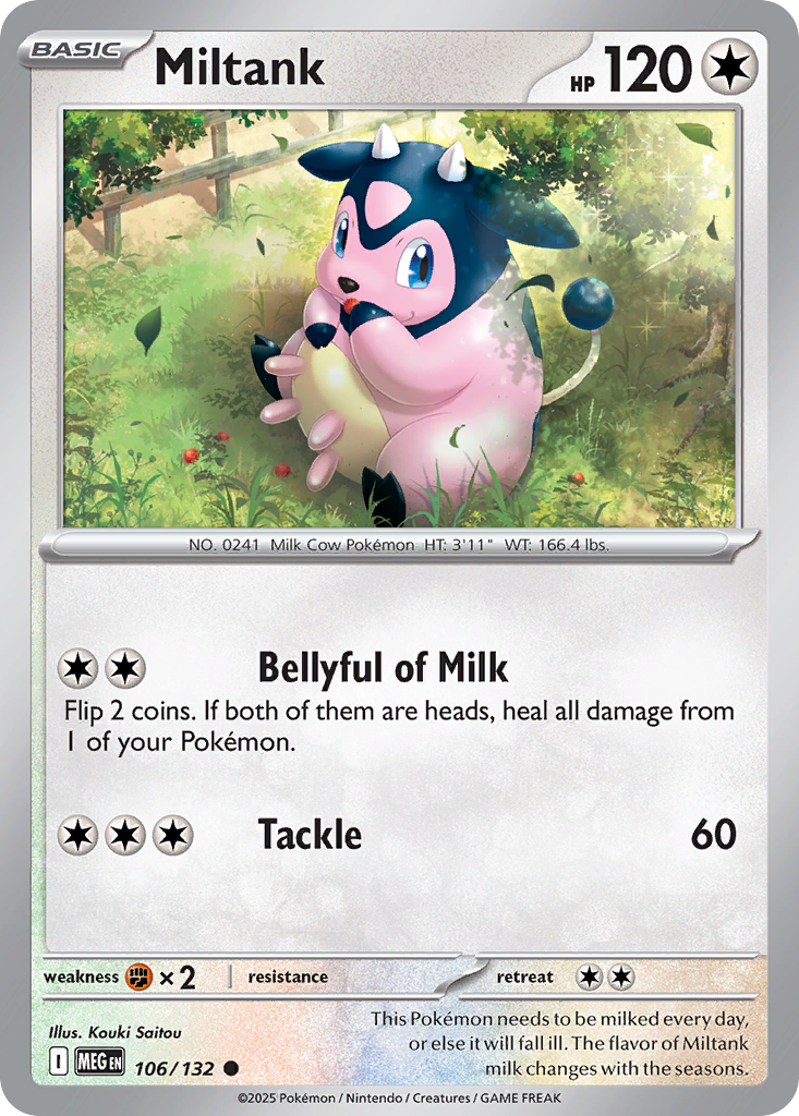 Miltank - 106/132 - Reverse Holofoil
