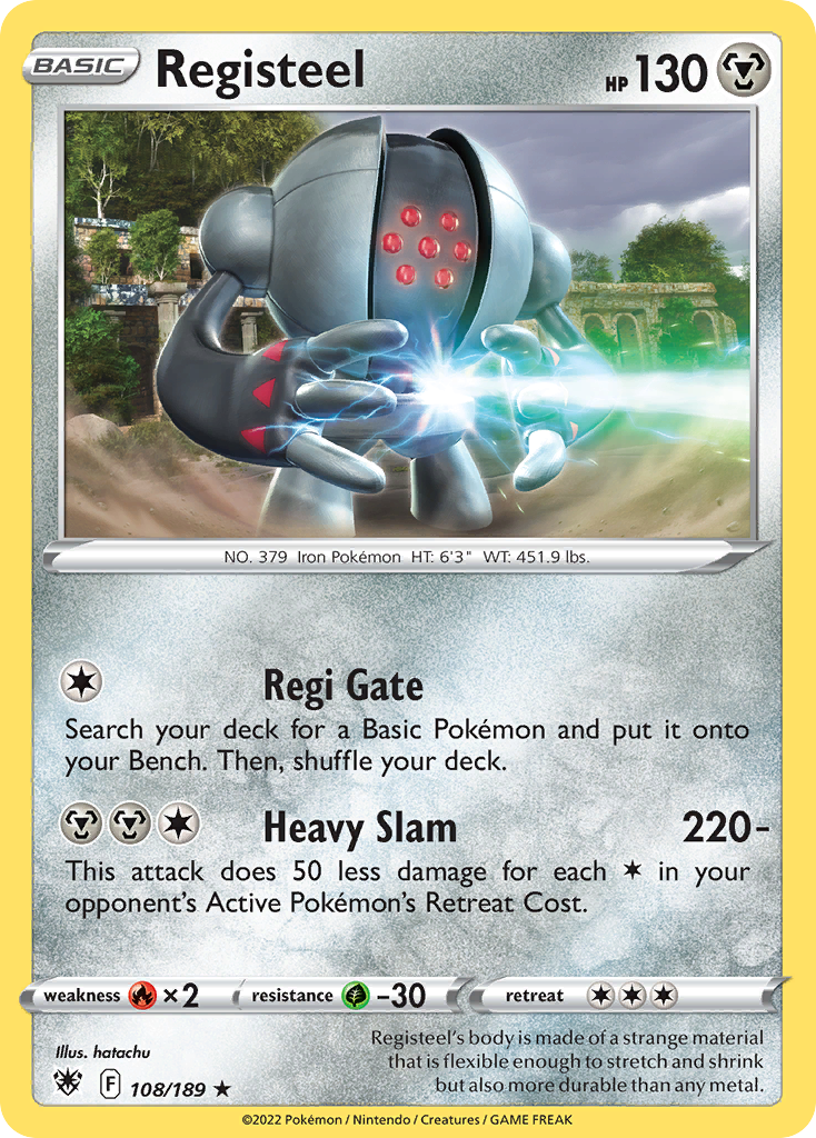 Registeel - 108/189 - Reverse Holofoil