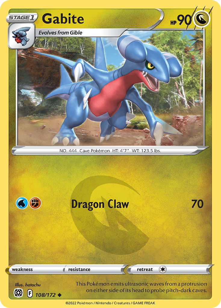Gabite - 108/172 - Reverse Holofoil