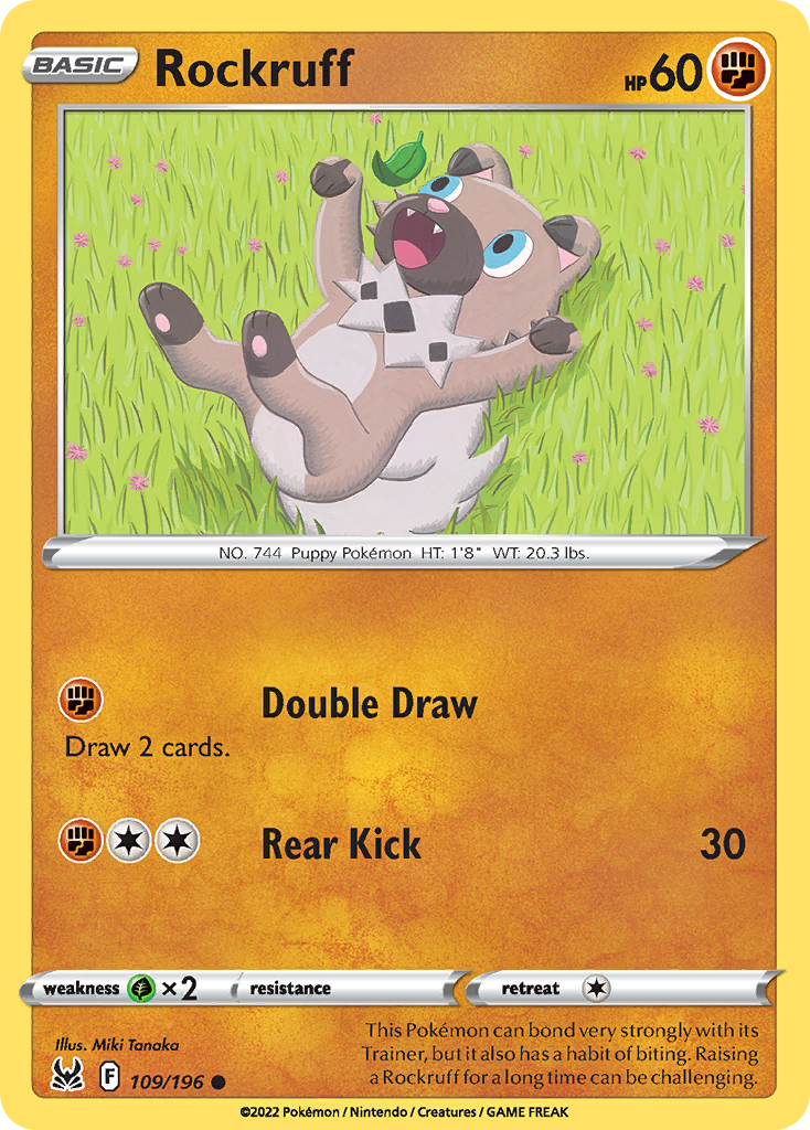 Rockruff - 109/196 - Reverse Holofoil