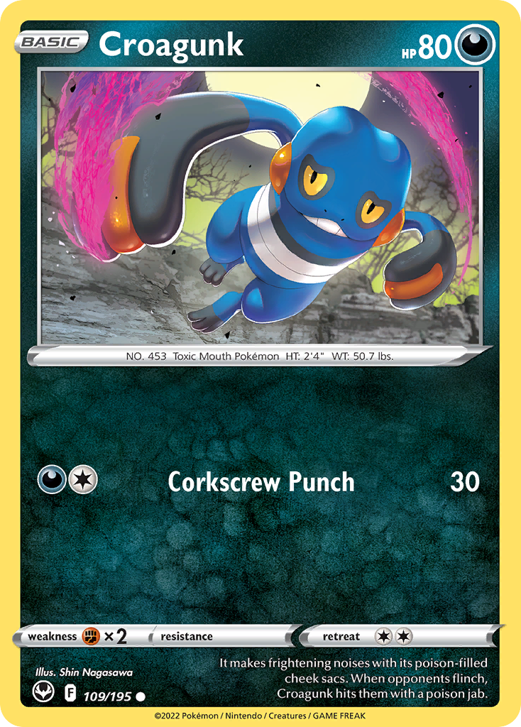 Croagunk - 109/195 - Reverse Holofoil