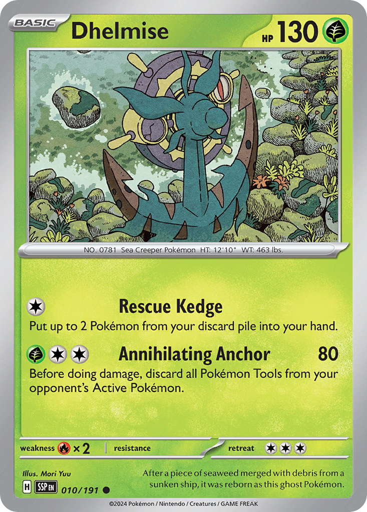 Dhelmise - 010/191 - Reverse Holofoil