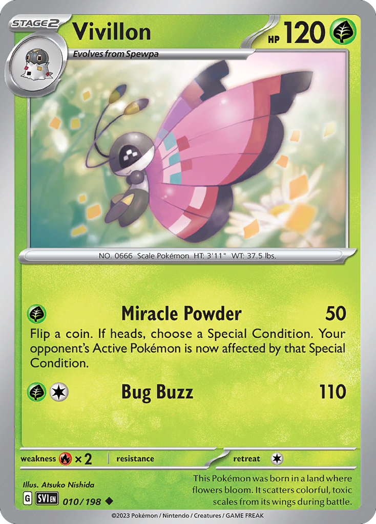 Vivillon - 010/198 - Reverse Holofoil